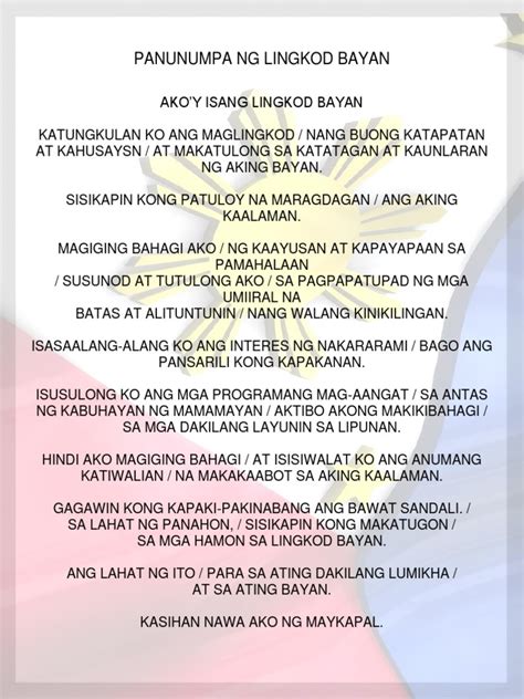 panunumpa ng lingkod bayan 2022.